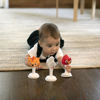 Picture of Baby Einstein Rattle & Jingle Trio High Chair Suction Toys Take-Along Musical Rattleâ€¯Set Age 6 Months +, Multicolor, 3 Count