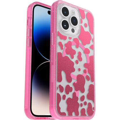 Picture of OtterBox Symmetry Series+ Clear Case with MagSafe for iPhone 14 Pro Max (ONLY) - Disco Cowgirl (Pink)