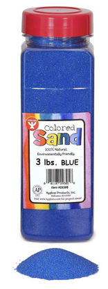 Picture of Hygloss Products - 29305 Colored Play Sand - Assorted Colorful Craft Art Bucket O' Sand, 3 lb, Blue