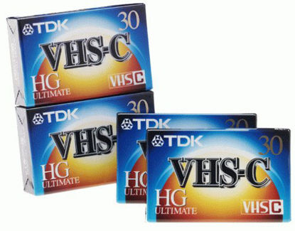 Picture of TDK VHS-C Video Tape (4-Pack) (Discontinued by Manufacturer)