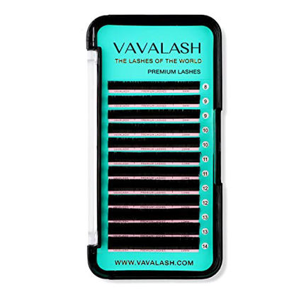 Picture of Eyelash Extensions 0.07 C Curl 10mm Lash Extensions Supplies Individual Lashes Premium Silk Volume & Classic Lash Soft Matte Dark Professional Eyelashes Extension (0.07-C-10mm)