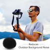 Picture of Nezyo 10 Pieces Camera Mic Windscreen Furry Camera Wind Muff Wind Cover Built in Microphone Outdoor Wind Filter for DSLRs Mic Outdoor Windshield