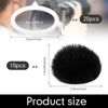 Picture of Nezyo 10 Pieces Camera Mic Windscreen Furry Camera Wind Muff Wind Cover Built in Microphone Outdoor Wind Filter for DSLRs Mic Outdoor Windshield