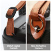 Picture of Padwa Lifestyle Blue Vintage Embroidered Camera Strap - 2" Wide Universal Floral Pattern Adjustable Strap for Men & Women Photographers Gift