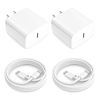 Picture of [Apple MFi Certified] iPhone 14 13 12 11 Fast Charger, 2Pack 20W PD Type C Wall Charger Block with 6FT USB-C to Lightning Cables Compatible with iPhone 14/13/ 12/11/ XS/XR/X/ 8 Plus/iPad,White