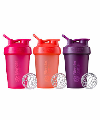 Picture of Blender Bottle Classic V1 Multipack Shaker Bottle, 20-Ounce, Coral and Pink and Plum