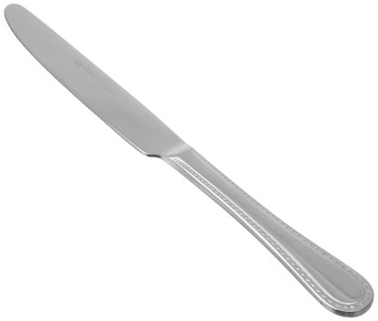 Picture of Amazon Basics Stainless Steel Dinner Knives with Pearled Edge, Pack of 12, Silver