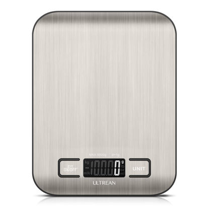 Picture of Ultrean Food Scale, Digital Kitchen Scale Weight Grams and Ounces for Baking and Cooking, 6 Units with Tare Function, 11lb (Batteries Included)