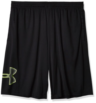 Picture of Under Armour mens Tech Graphic Shorts , (018) Black / / Lime Surge , XX-Large Tall