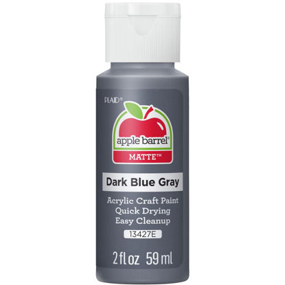 Picture of Apple Barrel Acrylic Paint, Dark Blue Gray 2 fl oz Classic Matte Acrylic Paint For Easy To Apply DIY Arts And Crafts, Art Supplies With A Matte Finish