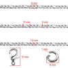 Picture of Jishi 16ft Figaro Chain Roll 6mm Silver Stainless Steel Necklace Chain for Jewelry Making,DIY Mens&Womens Necklace Bracelet Crafts Supplies Findings,Metal Figaro Link Chain w/Lobster Clasps,Jump Rings