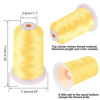 Picture of Simthread Embroidery Thread Neon Yellow S123 5500 Yards, 40wt 100% Polyester for Brother, Babylock, Janome, Singer, Pfaff, Husqvarna, Bernina Machine