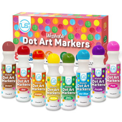 Washable Dot Markers 26 Colors with Free Activity Book, Fun Art Supplies  for Kids Toddlers and Preschoolers, Non Toxic Water-Based Paint Daubers,  Dot Art Markers