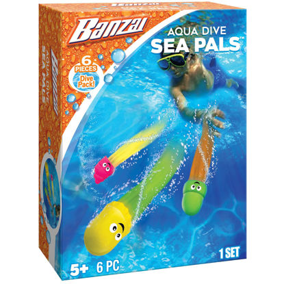 Picture of BANZAI 6 Piece Aqua Dive Sea Pals Water/Pool Toy Dive Set