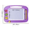 Picture of SGILE Magnetic Drawing Board for Kids, Colorful Erasable Doodle Board with Magnet Pen, Painting Sketch Pad with Three Stamps, Travel Toy, Birthday Gift, Educational Learning Toy for Toddlers, Purple