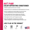 Picture of NO FADE FRESH Hot Pink Hair Color Depositing Conditioner with BondHeal Bond Rebuilder - Maintain & Refresh Bright Pink Color, Deep Conditioner Hair Mask - Sulfate, Paraben & Ammonia Free 6.4 oz