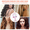 Picture of Heatless Curling Rod Headband No Heat Silk Ribbon Curling Rod Hair Roller Curls with Hair Claw Clip Lazy Natural Soft Wave DIY Hair Rollers Styling Tool for Sleep in Overnight (fen-lan)