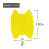 Picture of 4PCS Car Door Handle Cup Stickers, Carbon Fiber Scratch Auto Door Protective Film, Non-Marking Car Door Bowl Protector, Door Handle Paint Cover Guard Universal for Most Cars, SUV, Van (Yellow/4PCS)