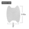 Picture of 8PCS Car Door Handle Sticker, Carbon Fiber Anti-Scratches Car Door Cup Protector, Non-Marking Auto Door Handle Protective Film, Self-Adhesive Door Side Paint Protector for All Cars (Silver/8 PCS)