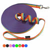 Picture of Hi Kiss Dog/Puppy Obedience Recall Training Agility Lead - 15ft 20ft 30ft 50ft 100ft Training Leash - Great for Training, Play, Camping, or Backyard (20 Feet, Rainbow)