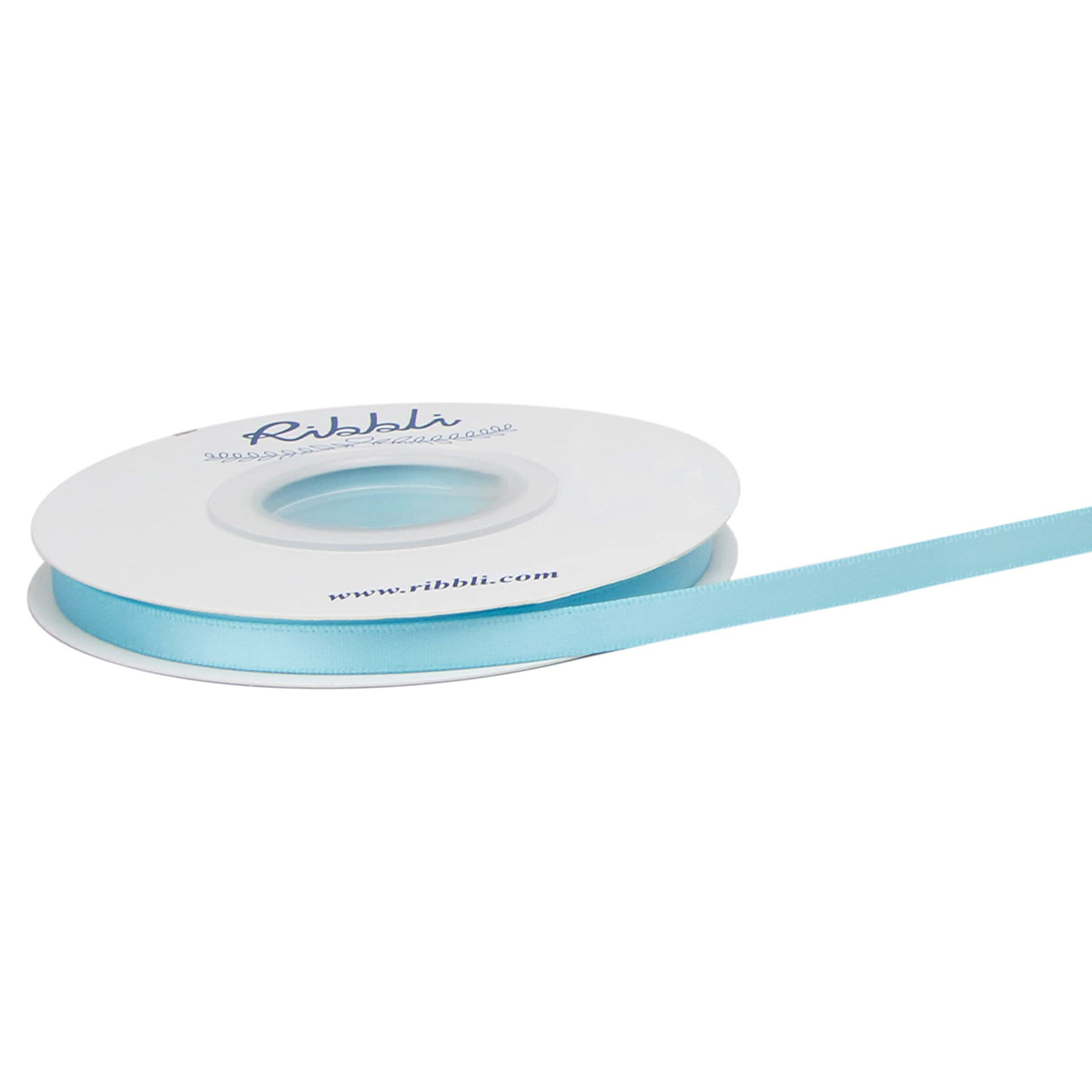 GetUSCart- Ribbli Light Blue Baby Blue Double Faced Satin Ribbon,1/4” x ...