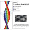 Picture of Proworthy Lace Braided Solo Loop Compatible With Apple Watch Band 42mm 44mm 45mm for Men and Women, Lace Stretch Nylon Elastic Strap for iWatch Series SE 7 6 5 4 3 2 1 (Rainbow, XS)