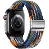 Picture of Qimela Compatible with Apple Watch Band 41mm 40mm 38mm,Stretchy Sport Solo Loop Strap with Adjustable Buckle,Elastic Breathable Nylon Braided Wristband for iWatch Series 8 7 6 SE 5 4 3 2 1,Women Men