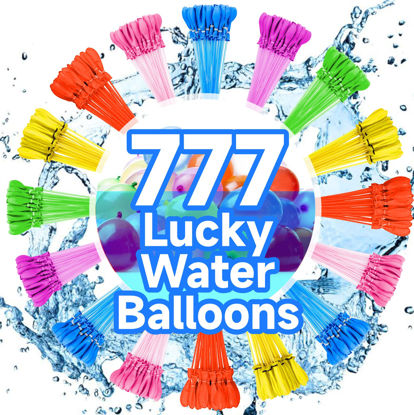 Picture of Water Balloons Instant Balloons Easy Quick Fill Balloons Splash Fun for Kids Girls Boys Balloons Set Party Games Quick Fill 777 Balloons for Outdoor Summer Funs HzAFqr