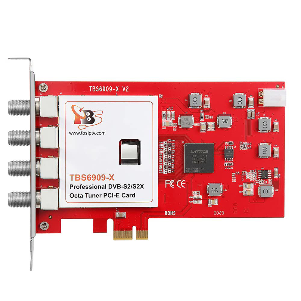 GetUSCart- TBS6909X DVB-S/ S2/ S2X 8 Tuner PCI Express Digital ...