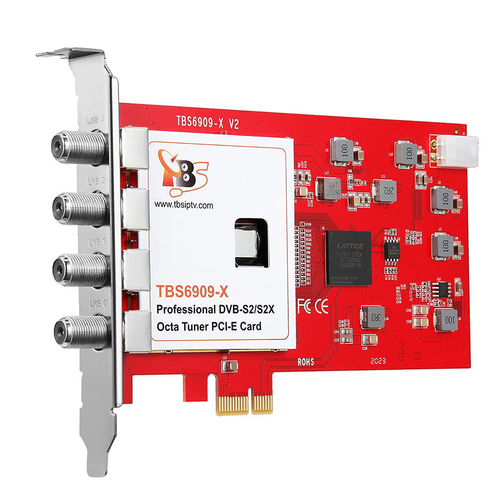 GetUSCart- TBS6909X DVB-S/ S2/ S2X 8 Tuner PCI Express Digital ...