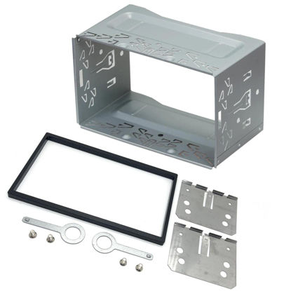 Picture of Sound way - In dash 2 DIN Universal Double Din Car stereo radio Installation Dash Kit Mounting Metal Fitting Cage
