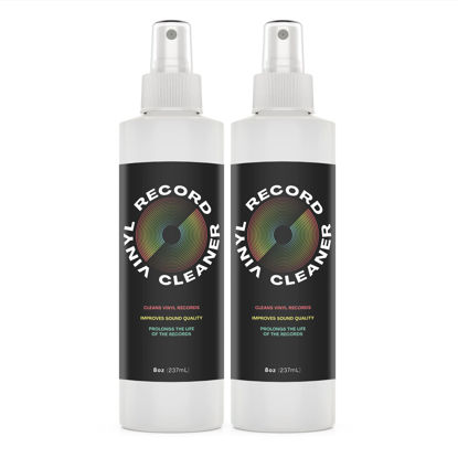 Picture of [2 Pack] Record Cleaning Solution to Remove Dirt & Debris Safely - Made in USA - Vinyl Record Cleaner Spray for Improved Sound Quality - Vinyl Record Cleaner Solution - Vinyl Cleaner - 8oz per Bottle