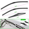 Picture of 3 wipers Replacement for 2015-2020 jeep renegade, Windshield Wiper Blades Original Equipment Replacement - 22"/20"/11" (Set of 3) Top Lock