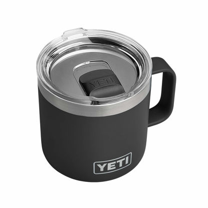 Picture of YETI Rambler 14 oz Mug, Vacuum Insulated, Stainless Steel with MagSlider Lid, Black