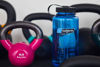 Picture of Nalgene Sustain Tritan BPA-Free Water Bottle Made with Material Derived from 50% Plastic Waste, 32 OZ, Wide Mouth, Slate Blue