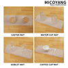 Picture of MicoYang Silicone Dish Drying Mat for Multiple Usage,Easy clean,Eco-friendly,Heat-resistant Silicone Mat for Kitchen Counter,Sink,Bar,Bottle,or Cup Translucent M 17 inches x 6 inches