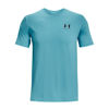 Picture of Under Armour mens Sportstyle Left Chest Short-Sleeve T-Shirt , (433) Glacier Blue / Black / Black , 3X-Large