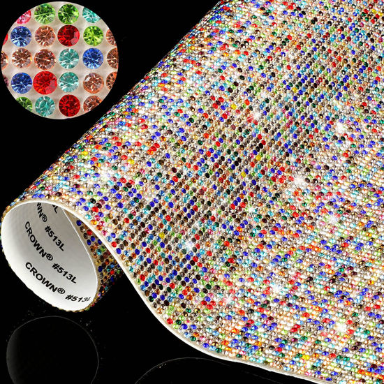 4 Mm CLEAR Self Adhesive Rhinestone Strips Circle Bling Stickers