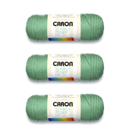 Picture of Caron Simply Soft Sage Yarn - 3 Pack of 170g/6oz - Acrylic - 4 Medium (Worsted) - 315 Yards - Knitting/Crochet