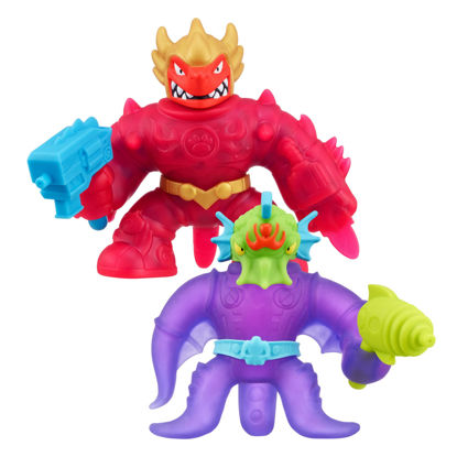 Picture of Heroes of Goo Jit Zu Galaxy Hero 2 Pack. Blazagon and Orbitox with All New Water Blasters.