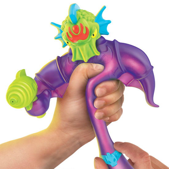 Heroes Of Goo Jit Zu Galaxy Blast – Orbitox Con Pistola Ad Acqua, Action Figure Super Estensibile