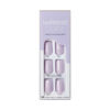 Picture of KISS imPRESS Color Press-On Nails, Nail Kit, PureFit Technology, Short Length, “Picture Purplect”, Polish-Free Solid Color Manicure, Includes Prep Pad, Mini Nail File, Cuticle Stick, and 30 Fake Nails