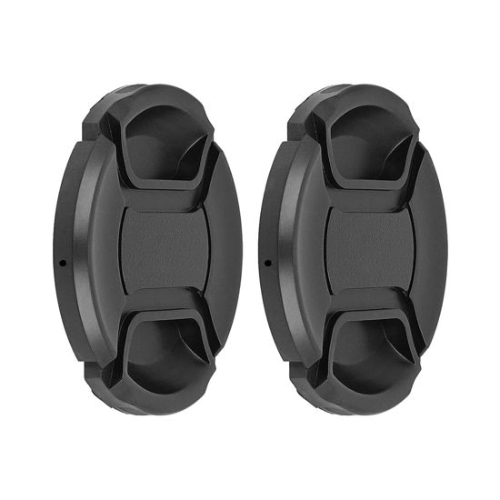 Picture of SIOTI 62mm Lens Cap, 2 Packs + 1 Piece Cleaning Wiper, Model:LC-62, Compatiable with Camera Lens & Lens Filter & Filter Adapter Ring etc.(62mm)
