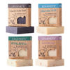 Picture of Legend’s Creek Farm Goat Milk Soap, Moisturizing Cleansing Bar for Hands and Body, Creamy Lather and Nourishing, Gentle For Sensitive Skin, Handmade in USA (Dead Sea, Eucalyptus, Lavender, Pine Tar, 4-Pack)