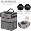 Picture of Vankor Car Trash Can for Car Cute, Car Trash Bag Bin Hanging Waterproof Automotive Car Garbage Cans Leak Proof Vehicle Trash Can Stripe
