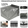 Picture of ELONGRIVER Car Trash Can Bin for Car Back Seat Leak Proof, Cute Car Trash Bag Hanging, Vehicle Trash Can for SUV Truck Van, Automotive Car Garbage Cans Front Seat Grey