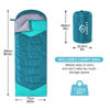 Picture of oaskys Camping Sleeping Bag - 3 Season Warm & Cool Weather - Summer Spring Fall Lightweight Waterproof for Adults Kids - Camping Gear Equipment, Traveling, and Outdoors
