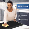 Picture of KitchenClouds Kitchen Mat Cushioned Anti Fatigue Kitchen Rug Non Slip Standing Mat Comfort Floor Mats for Sink Office (17.3"x39"- 0.75inch,Black)