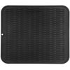 Picture of MicoYang Silicone Dish Drying Mat for Multiple Usage,Easy clean,Eco-friendly,Heat-resistant Silicone Mat for Kitchen Counter or Sink,Refrigerator or Drawer Liner Black XXL 24 inches x 18 inches