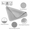 Picture of MicoYang Silicone Dish Drying Mat for Multiple Usage,Easy clean,Eco-friendly,Heat-resistant Silicone Mat for Kitchen Counter or Sink,Refrigerator or Drawer Liner Grey XXL 24 inches x 18 inches